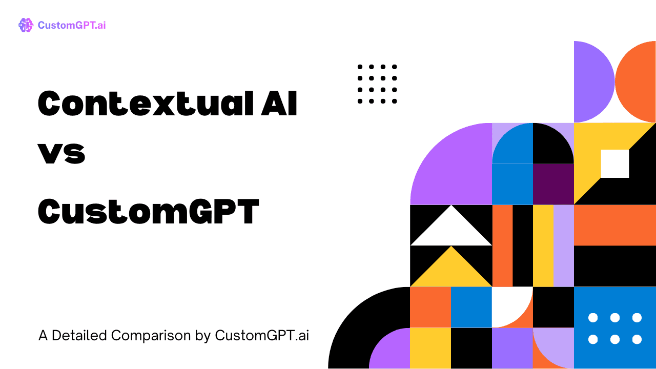 Comparison Image cover for the blog Contextual AI vs CustomGPT