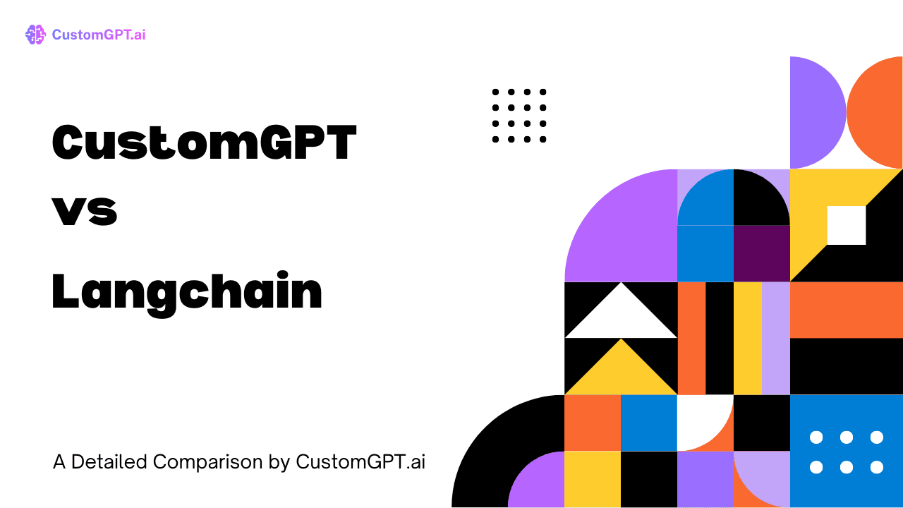 Comparison Image cover for the blog CustomGPT vs Langchain