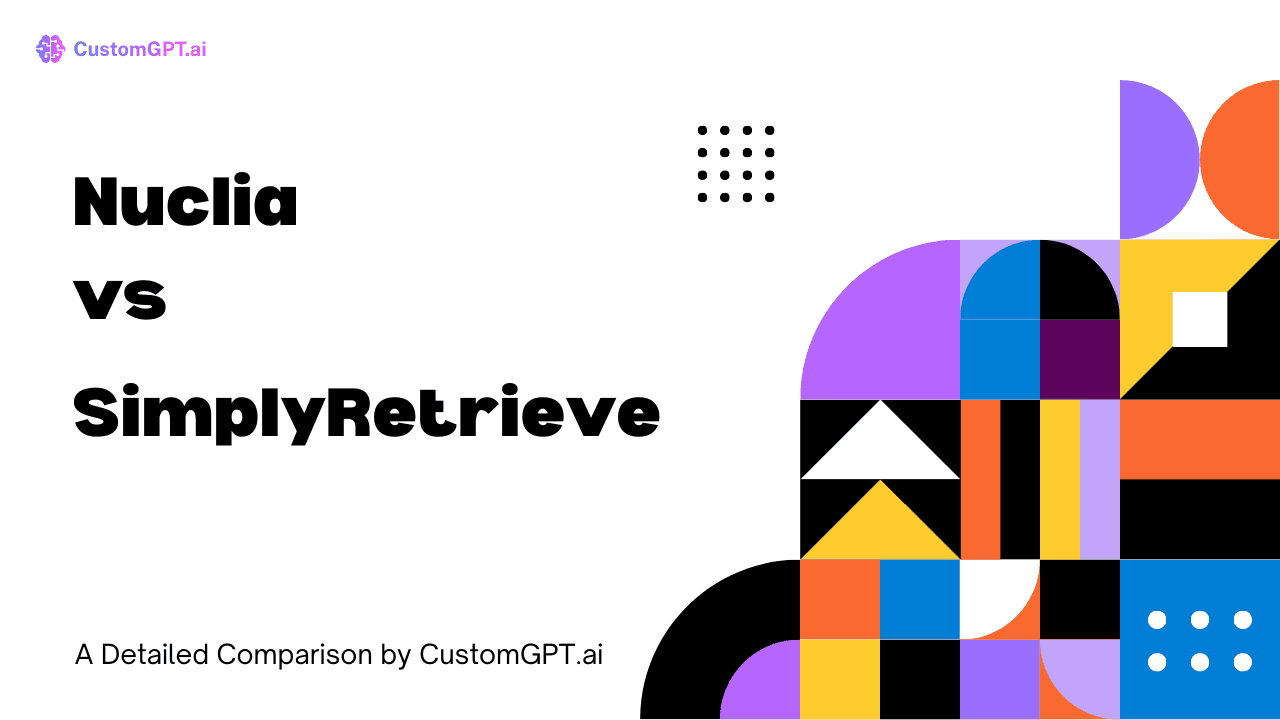 Comparison Image cover for the blog Nuclia vs SimplyRetrieve