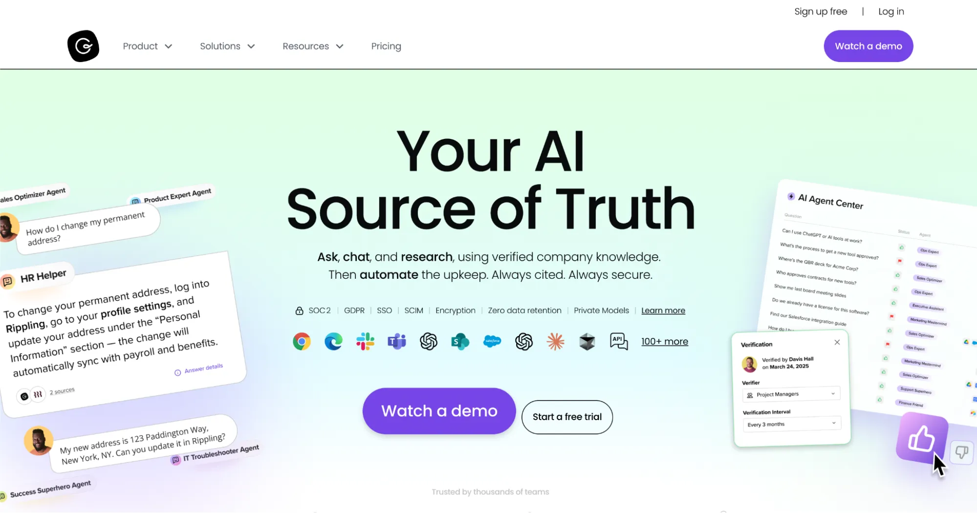 Guru Landing Page Screenshot